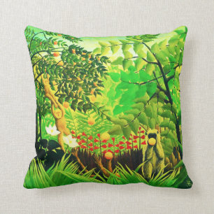 Exotic Landscape, by Henri Rousseau Cushion
