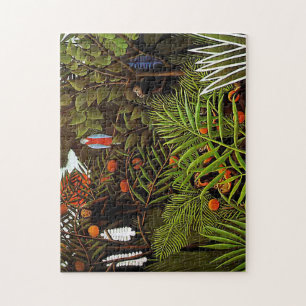 Exotic landscape by Henri Rousseau Jigsaw Puzzle