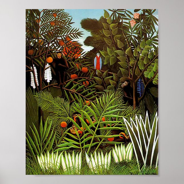 Exotic landscape by Henri Rousseau Poster (Front)