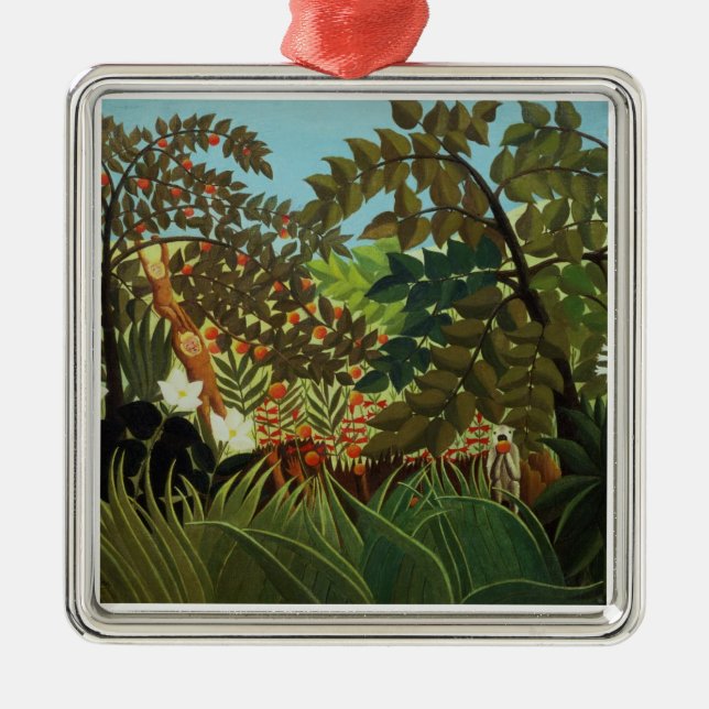 Exotic landscape metal ornament (Front)