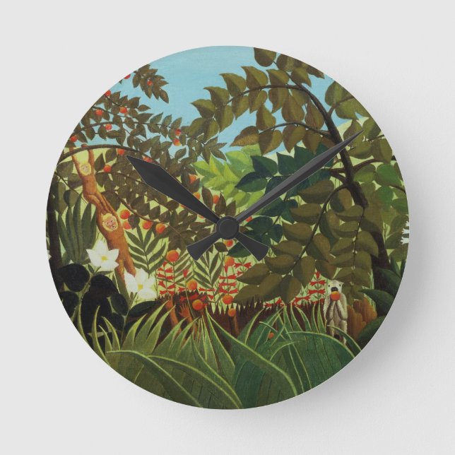 Exotic landscape round clock (Front)