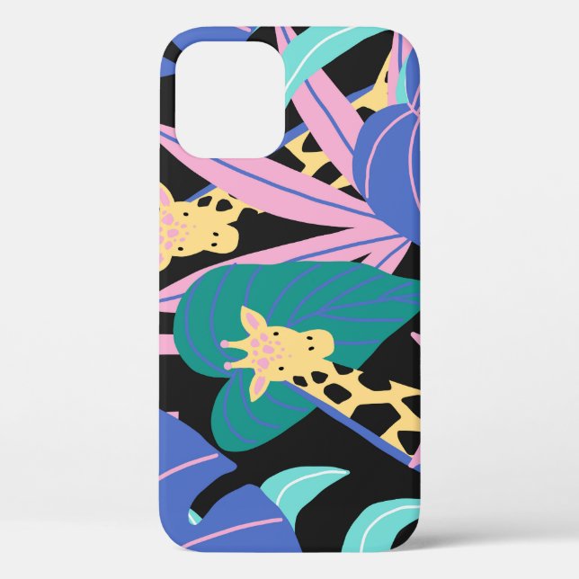 Exotic Leaves: Seamless Giraffe Pattern Case-Mate iPhone Case (Back)