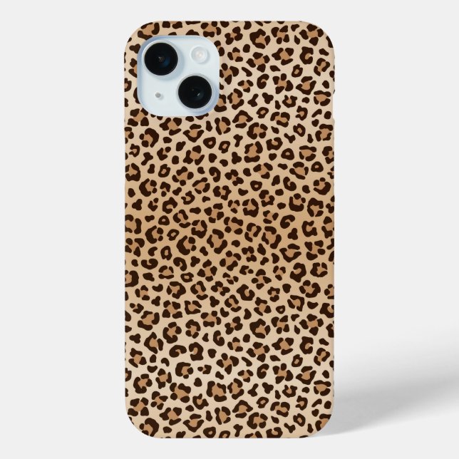 Exotic Leopard print pattern design Case-Mate iPhone Case (Back)