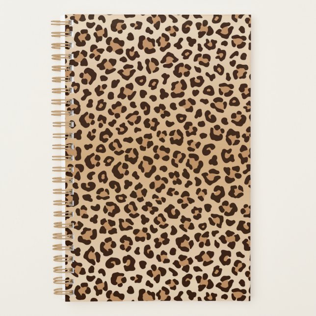 Exotic Leopard print pattern design Planner (Front)