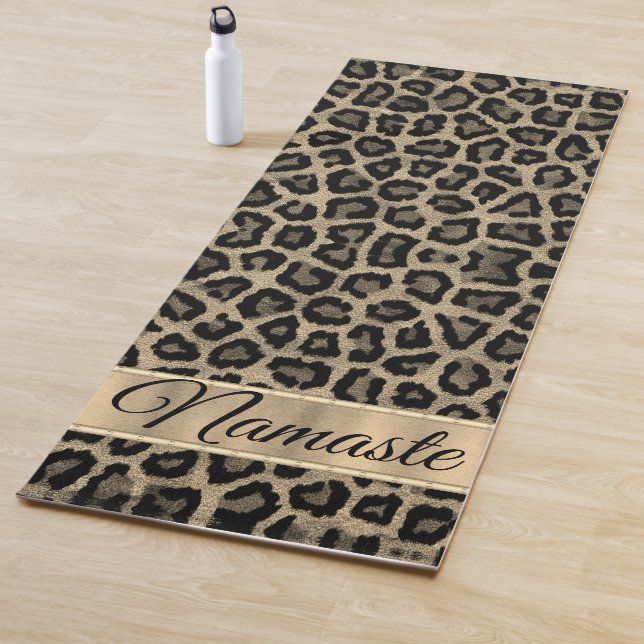 Exotic Leopard Print Yoga Mat (In Situ)
