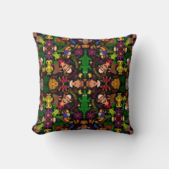 Exotic, magic and charming Colombia pattern design Cushion (Front)