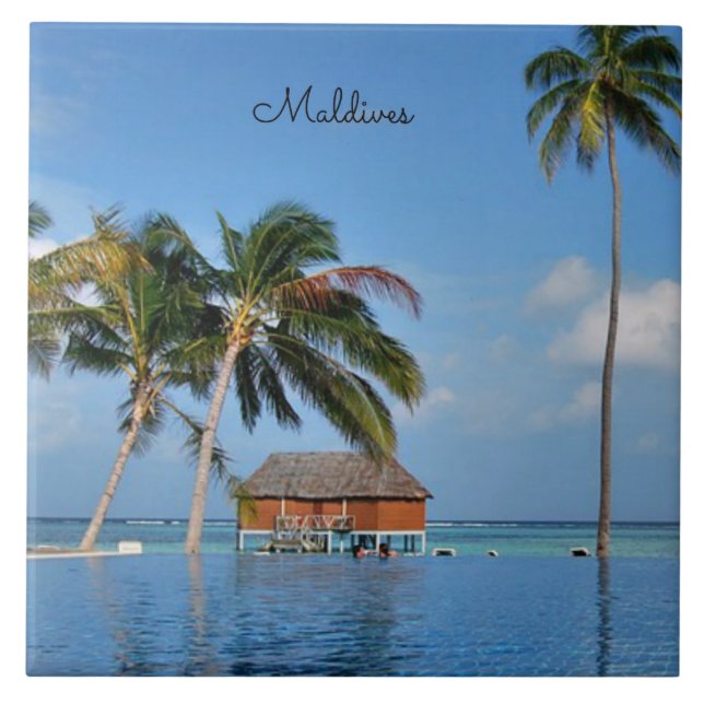 Exotic Maldives Ceramic Tile (Front)