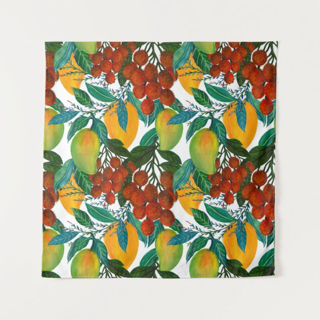 Exotic Mango: Summer Seamless Tapestry (Front)