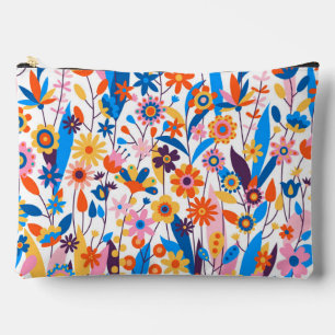 Exotic Multicolored Floral Background-32939 Accessory Pouch