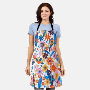 Exotic Multicolored Floral Background-32939 Apron