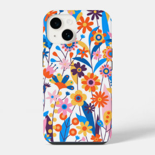 Exotic Multicolored Floral Background-32939 iPhone 14 Case