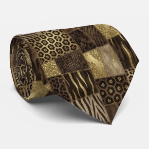Exotic Neck Tie Wild African Animal Pattern