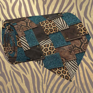 Exotic Neck Tie Wild African Animal Pattern