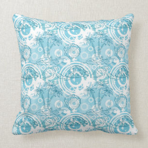 exotic ocean pattern cushion
