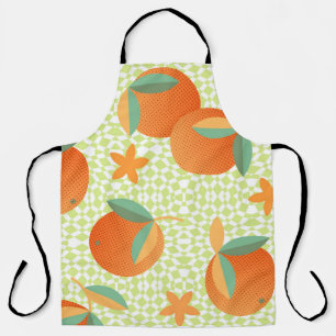 Exotic Orange Fruit: Tropical Vintage. Apron