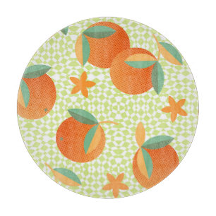 Exotic Orange Fruit: Tropical Vintage. Cutting Board