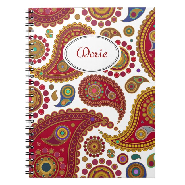 Exotic Paisley Notebook (Front)