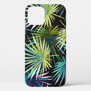 Exotic Palm Leaves Watercolor iPhone 12 Case