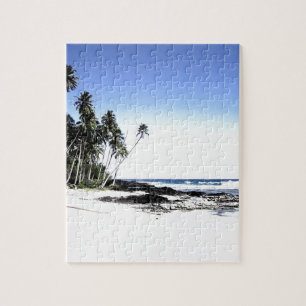 Exotic Palm Trees & Paradise Beach Jigsaw Puzzle