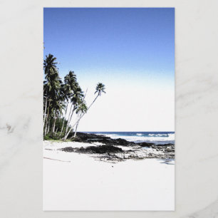 Exotic Palm Trees & Paradise Beach Stationery