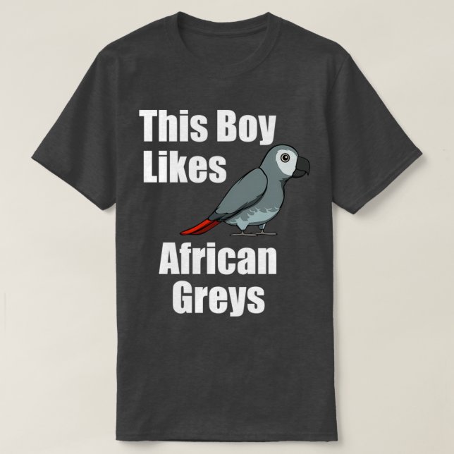 Exotic Parrot Cute Animal This Boy Likes Parrots T-Shirt (Design Front)