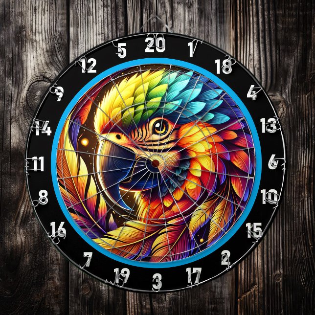 Exotic Parrot Dartboard for Bold Decor (Creator Uploaded)