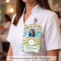 Exotic Peacock Gold Zebra Glitter Print Photo ID