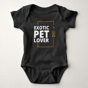 Exotic pet lover baby bodysuit