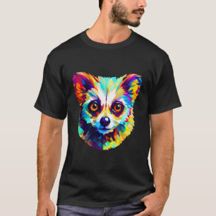 Exotic Pet Lovers Owners Watercolor Art Slow Loris T-Shirt