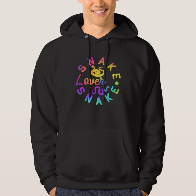 Exotic Pet Snake Reptile Snake Hoodie (Front)