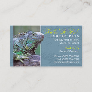 Exotic Pets Business Card