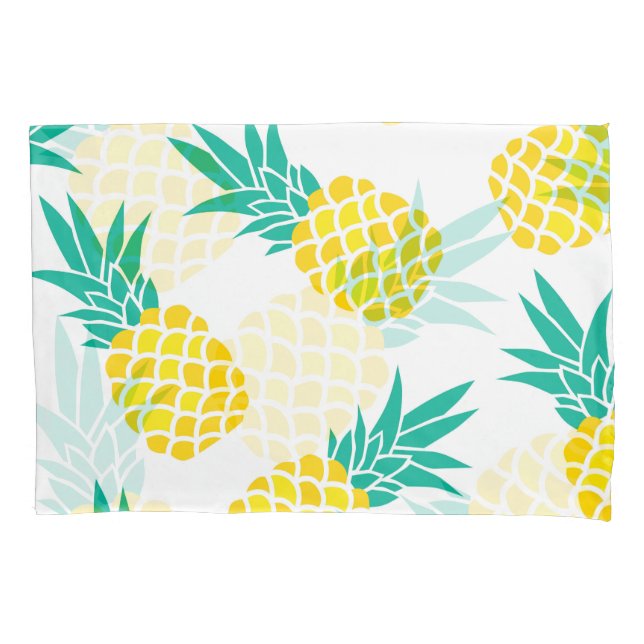 Exotic Pineapples: Yellow Delight. Pillowcase (Front)