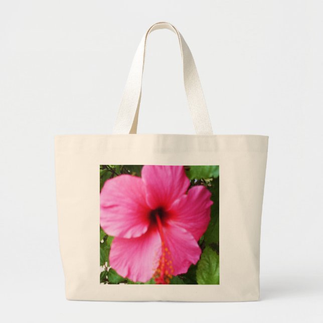EXOTIC PINK FLOWER bag (Front)