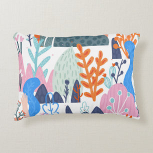 Exotic Plants: Bright Seamless Pattern Decorative Cushion