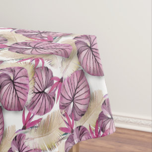 Exotic plants tablecloth