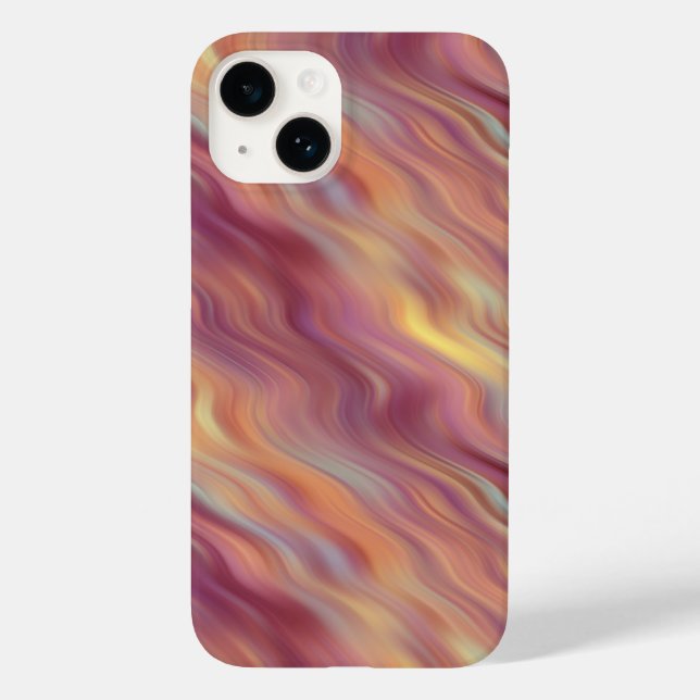 Exotic Plumeria Wavy Texture Case-Mate iPhone Case (Back)