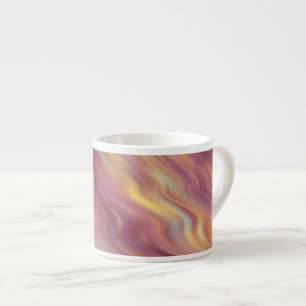 Exotic Plumeria Wavy Texture Espresso Cup
