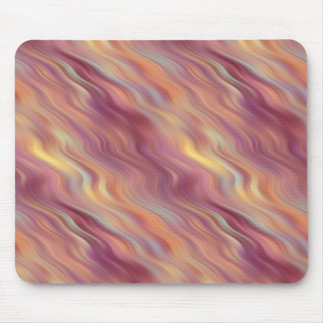 Exotic Plumeria Wavy Texture Mouse Pad (Front)