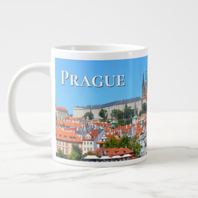 Exotic Prague Large Coffee Mug (Left)