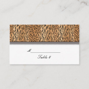 Exotic Print Animal Skin Wedding Placecard