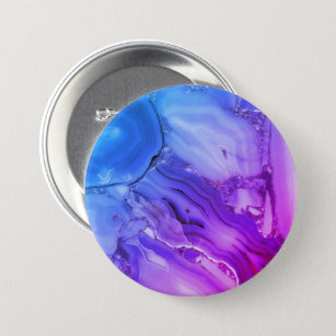 Exotic Purple Marble  7.5 Cm Round Badge