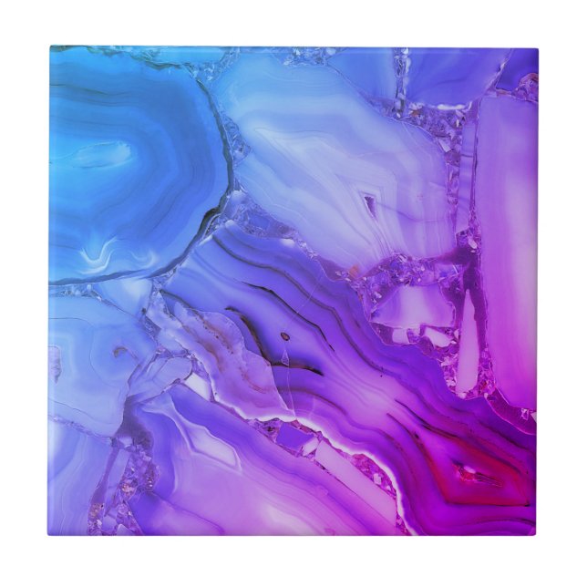 Exotic Purple Marble  Ceramic Tile (Front)