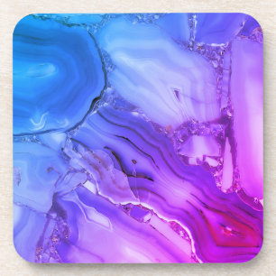 Exotic Purple Marble  Coaster