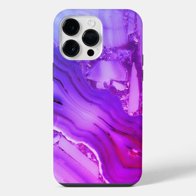 Exotic Purple Marble  iPhone Case (Back)