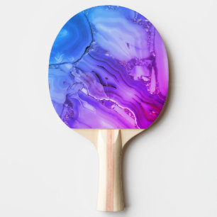 Exotic Purple Marble  Ping Pong Paddle