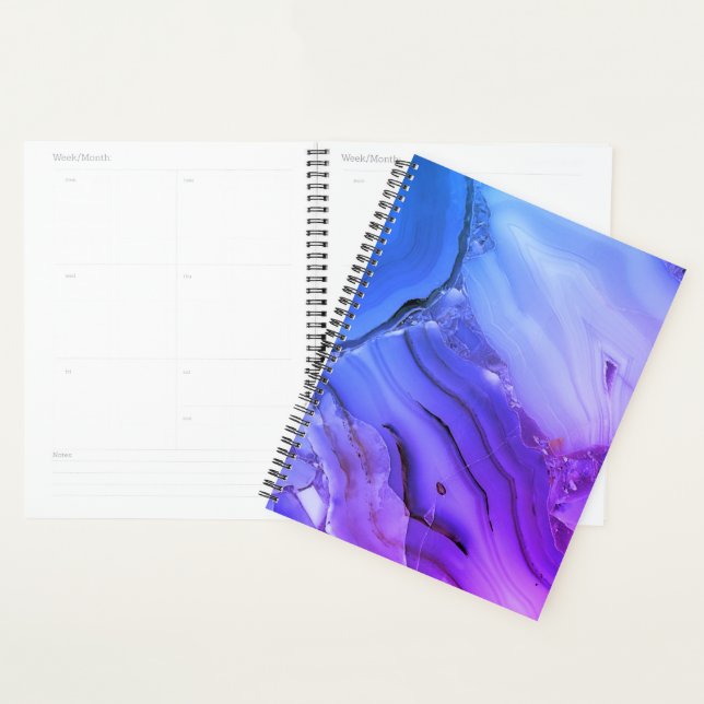 Exotic Purple Marble  Planner (Display)