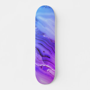 Exotic Purple Marble  Skateboard