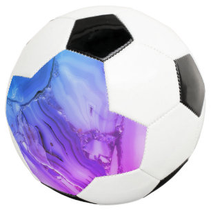 Exotic Purple Marble Soccer Ball