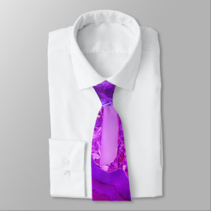 Exotic Purple Marble Tie