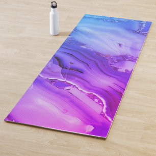 Exotic Purple Marble Yoga Mat